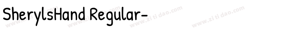 SherylsHand Regular字体转换